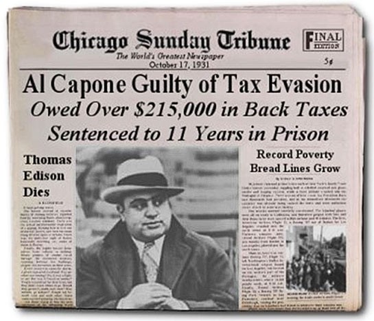 Al Capone Newspaper